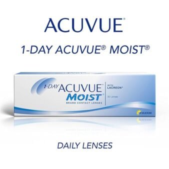 Johnson & Johnson Acuvue 1 Day Moist Contact Lenses (30 Lens Pack)