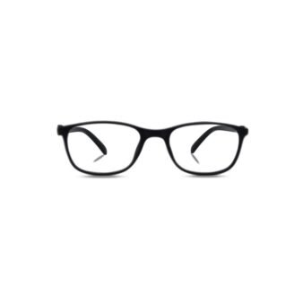 Matte Black Rectangle Full Rim TR90 Kids Eyeglass Frame